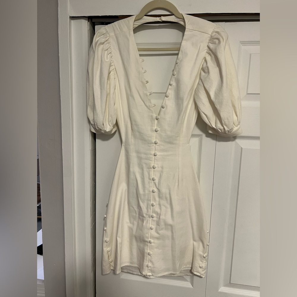 Sabo Skirt Australian brand. White/Ecru dress with beautiful button detailing.